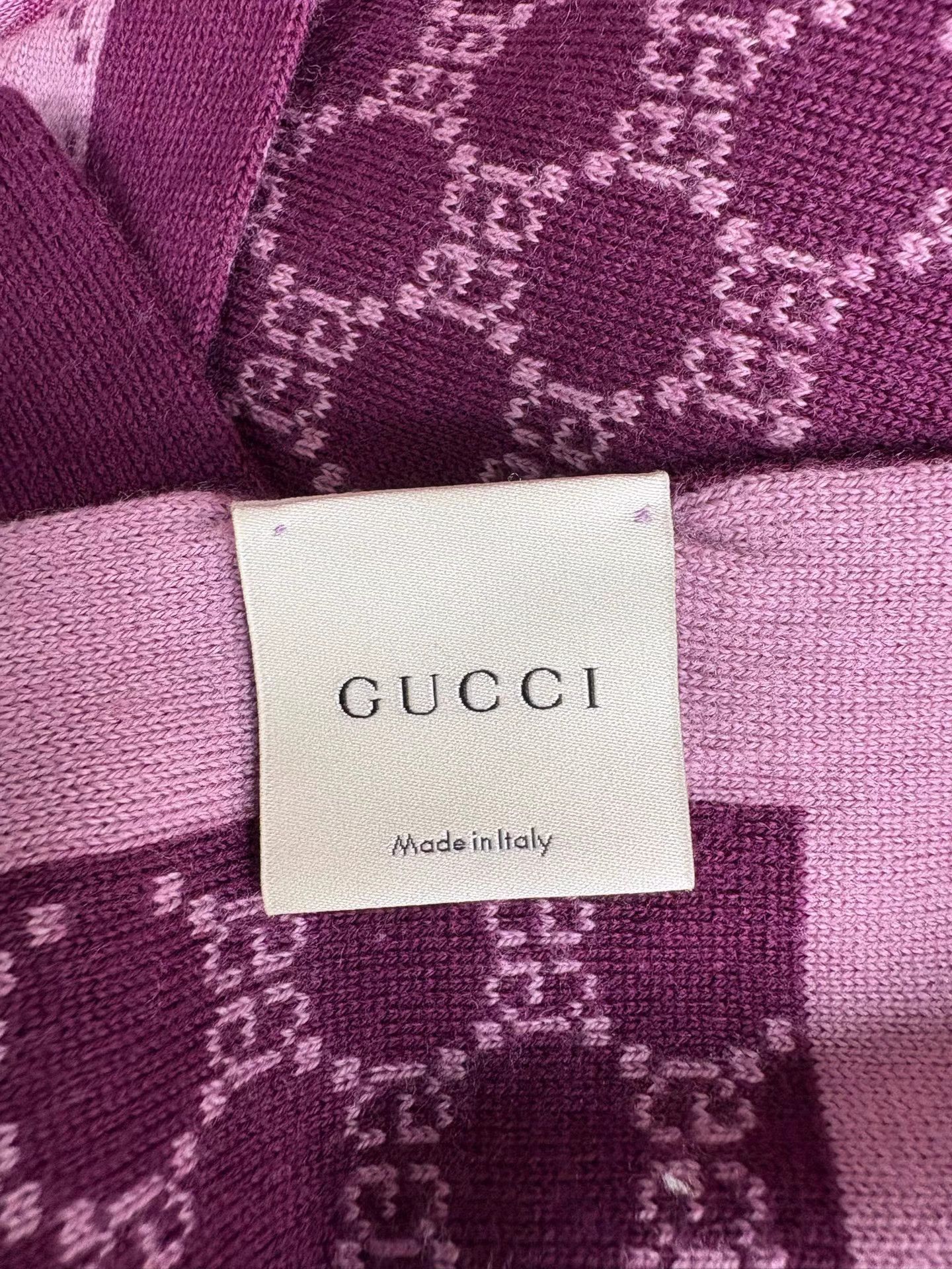 Gucci GUCCI Monogram All-Over Logo Scarf Size ONE SIZE - 4 Thumbnail
