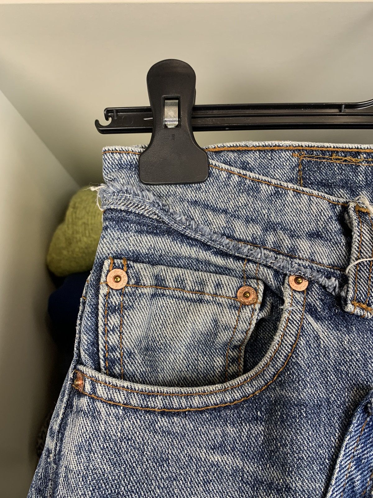 Levi's Women's Custom Patchwork Jeans with Levi's 501 Denim Panels Size 30" / US 8 / IT 44 - 6 Thumbnail