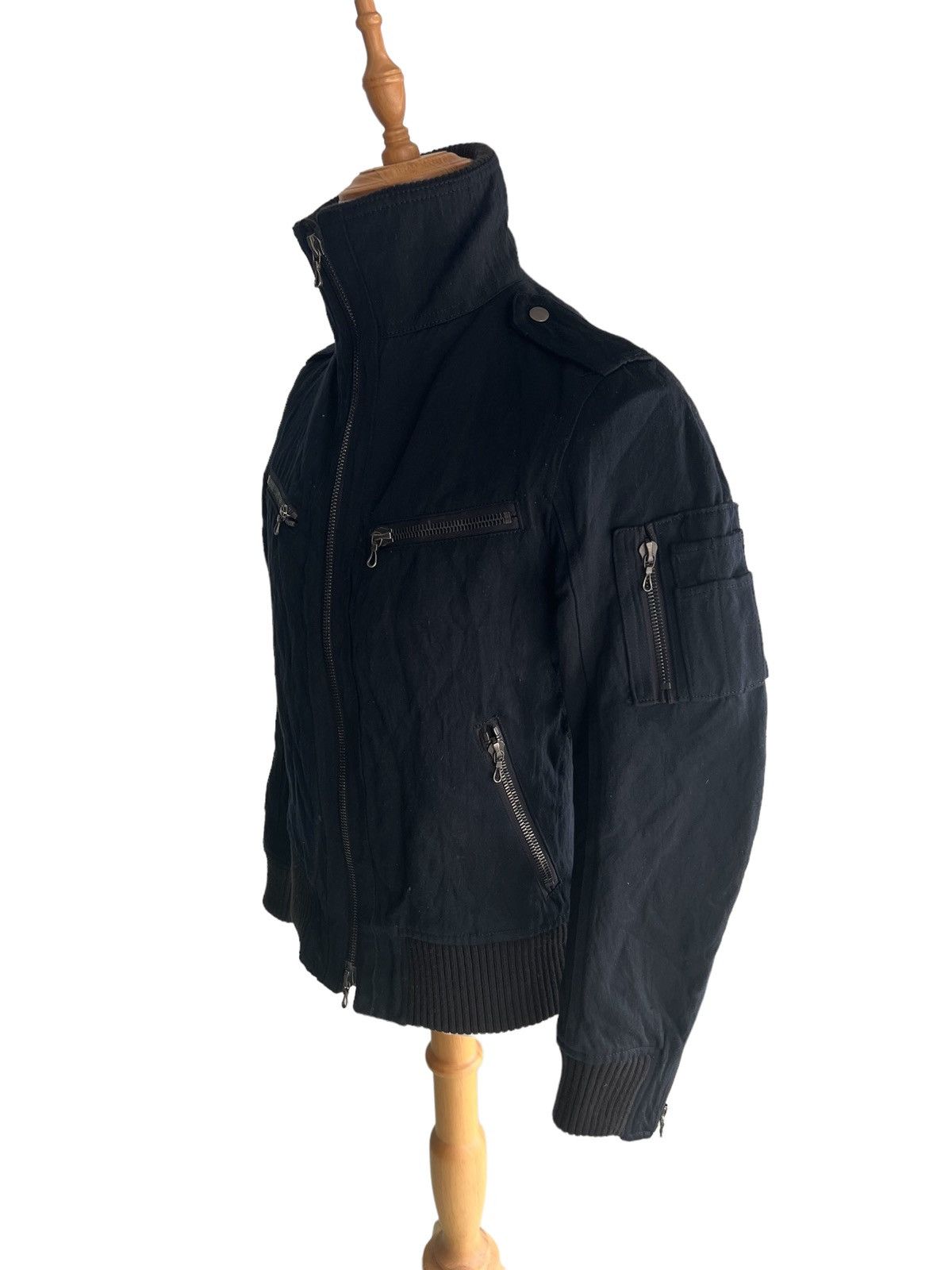 Shellac Shellac 🇯🇵 Bondage Zipper Moleskin Goth Biker Jacket Size US S / EU 44-46 / 1 - 3 Thumbnail