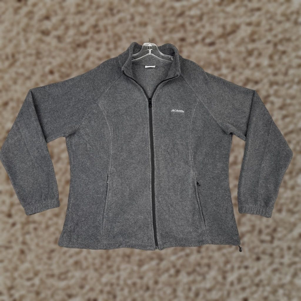 Vintage Columbia Jacket Womens 2XL Gray Fleece Full Zip Outdoors Hiking Casual Size XXL / US 16-18 / IT 52-54 - 1 Thumbnail