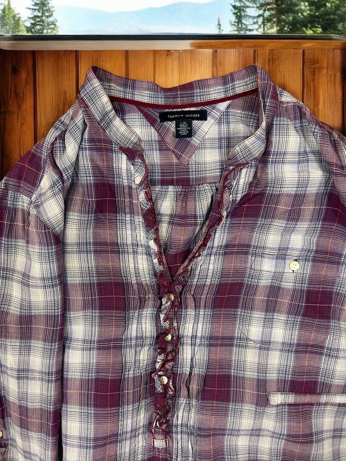 Tommy Hilfiger Tommy Hilfiger longsleeve blouse size L Size L / US 10 / IT 46 - 5 Thumbnail