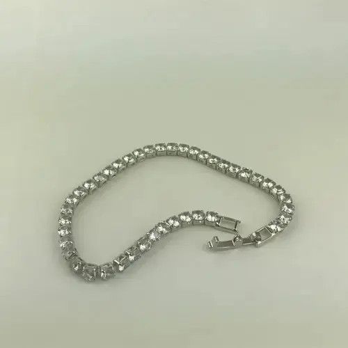 Jewelry 4mm High Quality Cubic Zirconia Tennis Bracelets Size ONE SIZE - 2 Thumbnail