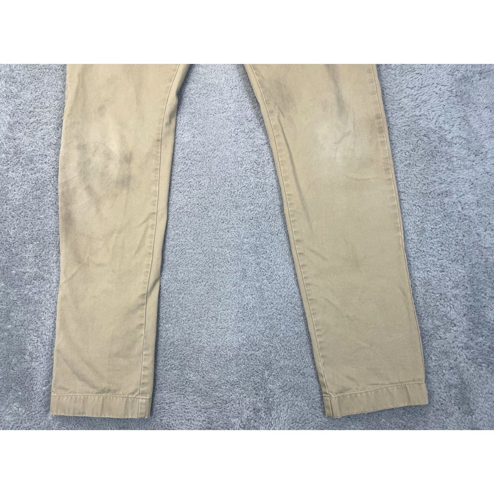 J.Crew J.Crew Driggs Chino Pants Mens 32x34 Khaki Slim Flat Front Zip Fly Cotton Casual Pants Size US 32 / EU 48 - 3 Thumbnail