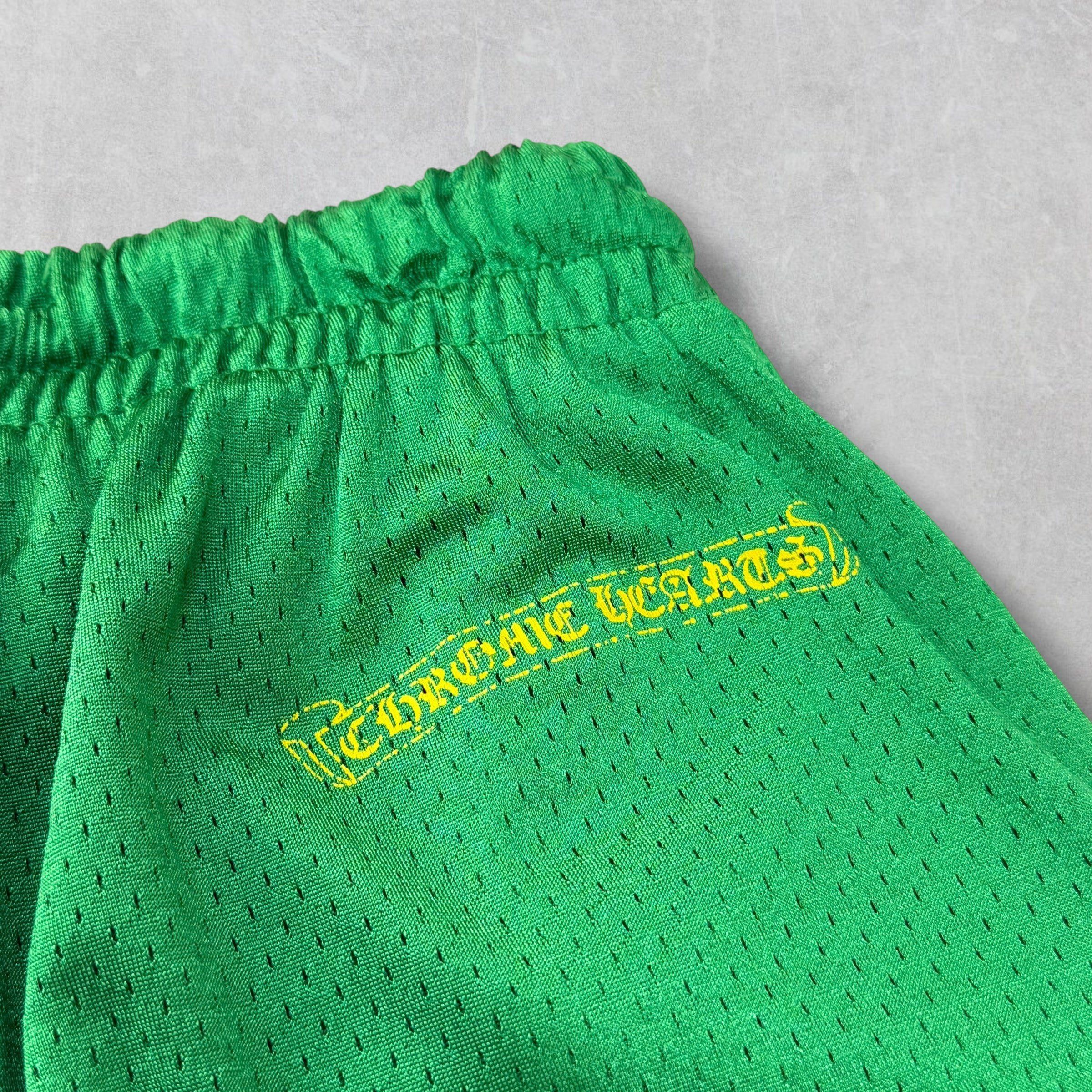 Chrome Hearts Chrome Hearts Green Mesh Warm Up Shorts XL Size US 36 / EU 52 - 4 Thumbnail