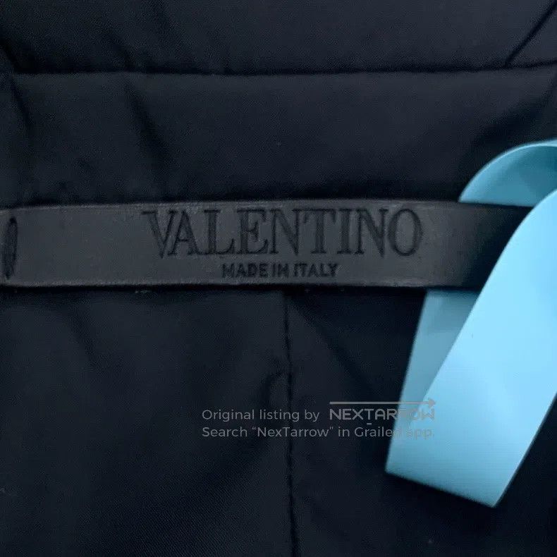Valentino Valentino Black down jacket with rhombus lapels Size US S / EU 44-46 / 1 - 5 Thumbnail