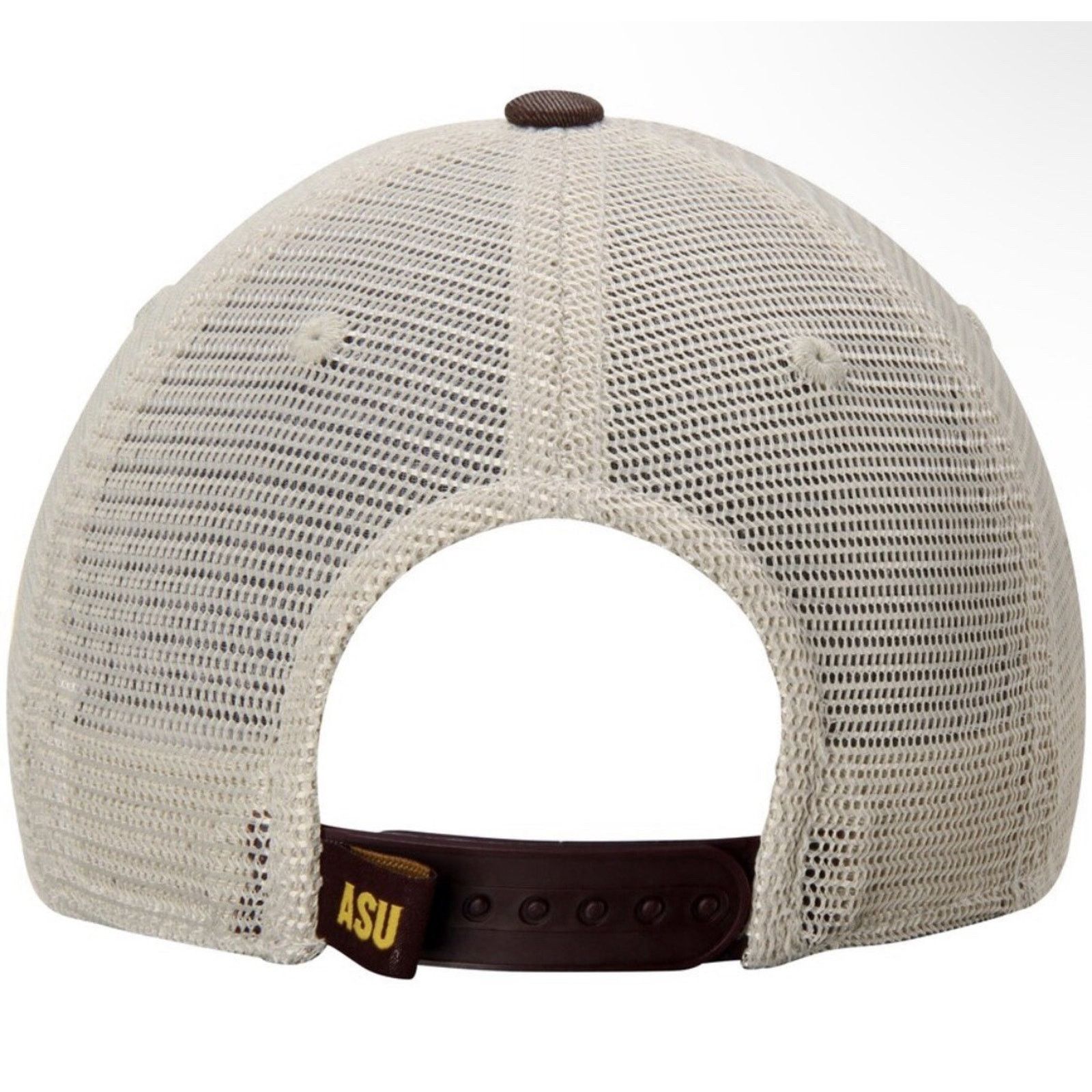 0 Arizona State Sun Devils Trucker Hat Brown Orange Adj Mesh Size ONE SIZE - 5 Thumbnail
