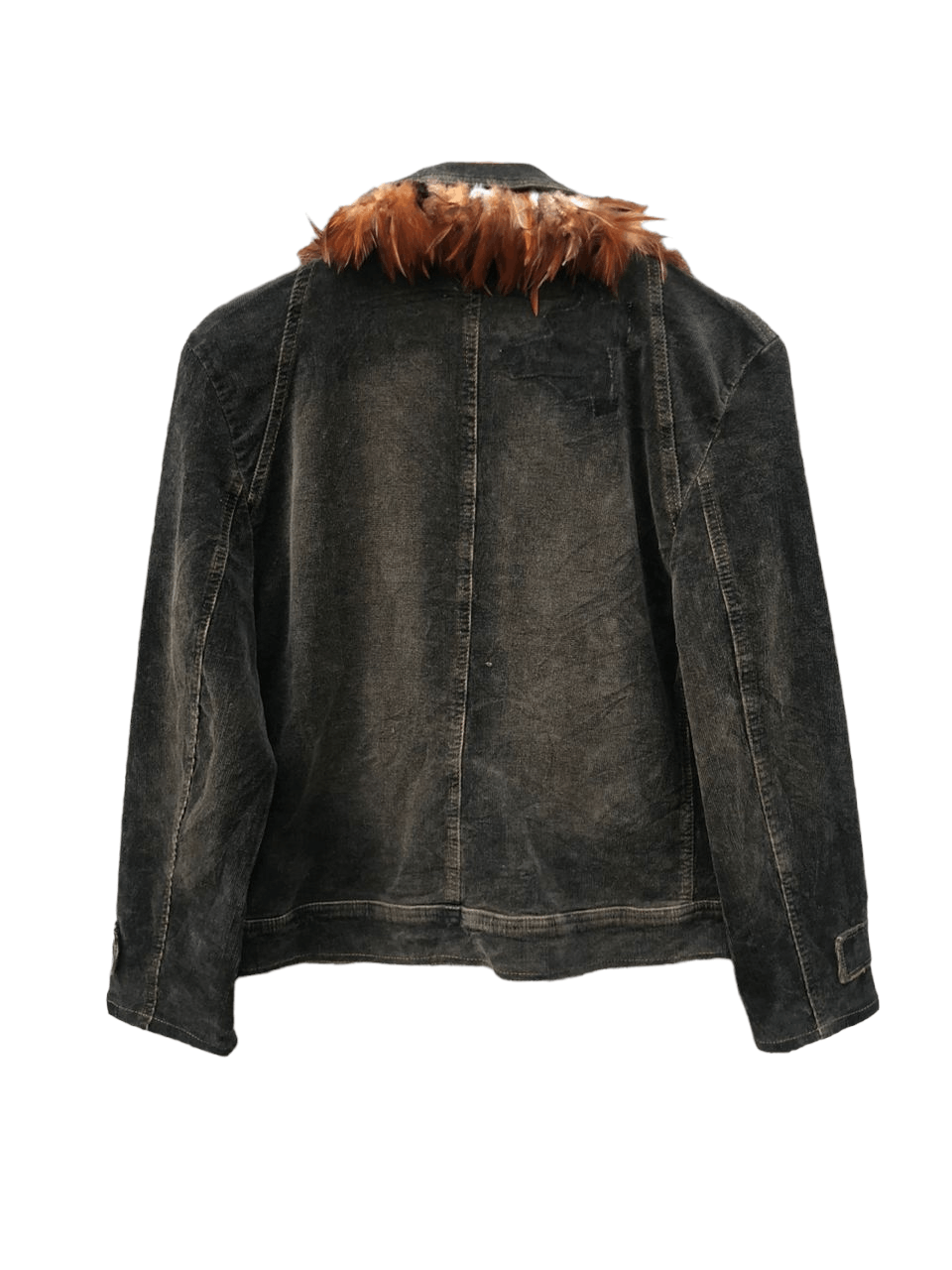 Vintage 💥Angie Paris Ref Bayat Corduroy Jacket chicken feather neck Size M / US 6-8 / IT 42-44 - 2 Thumbnail