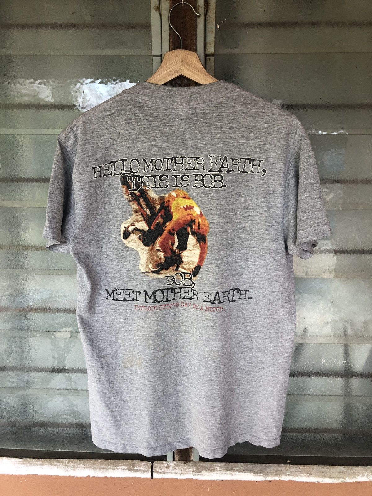 No Fear Rare Vintage No Fear This is Bob Meet Mother Earth Shirt Tee Size US M / EU 48-50 / 2 - 10 Thumbnail