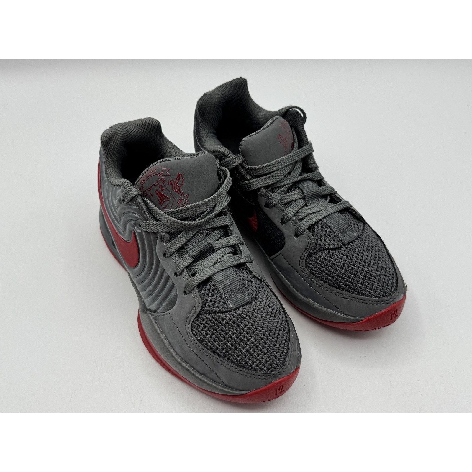 Nike Nike Ja 2 Kids 1.5 Youth Boys Grey & Red Basketball Court Size ONE SIZE - 3 Thumbnail