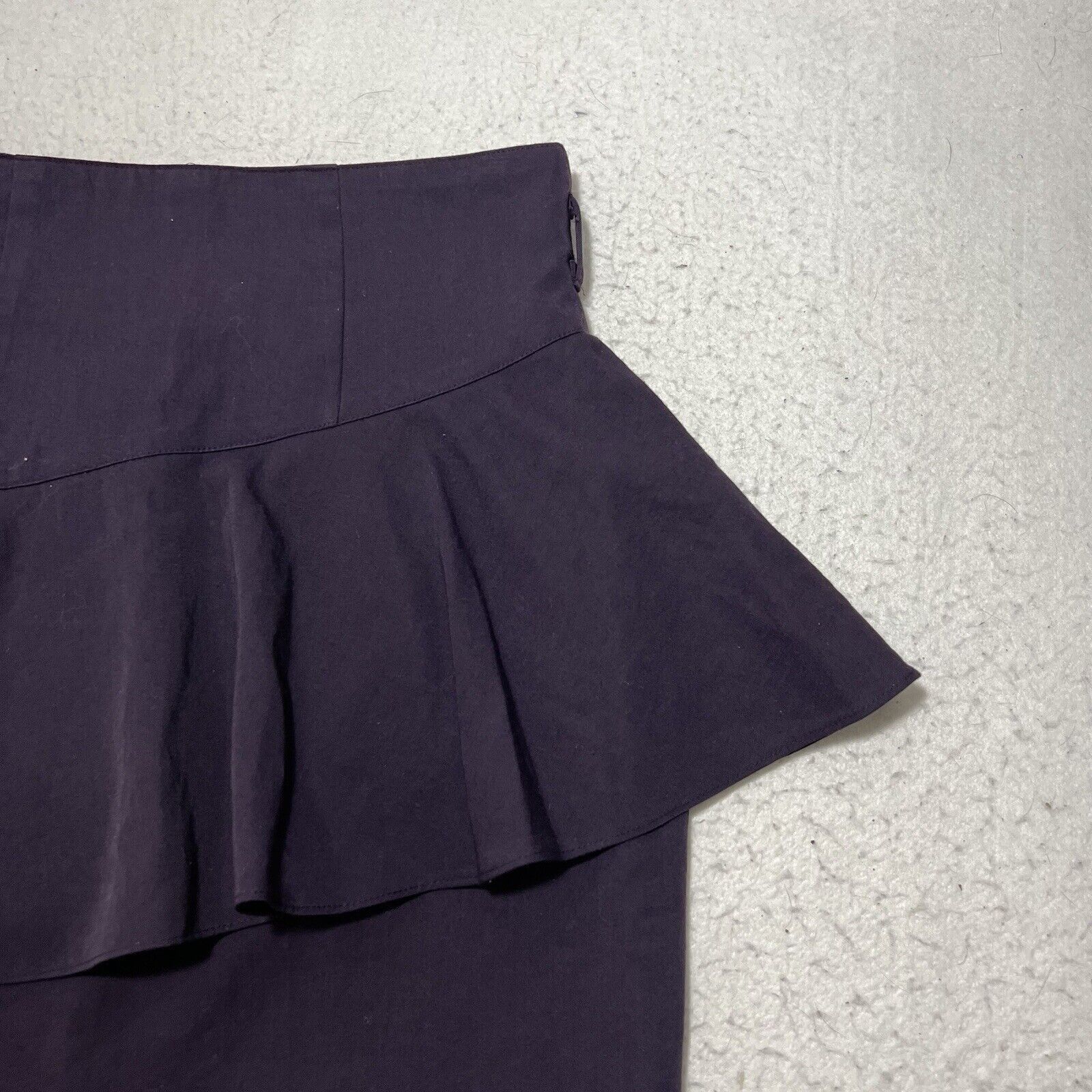 Vintage Vivianne 36 Wool Straight/Pencil Flared Career Skirt Purple Size 28" / US 6 / IT 42 - 3 Thumbnail