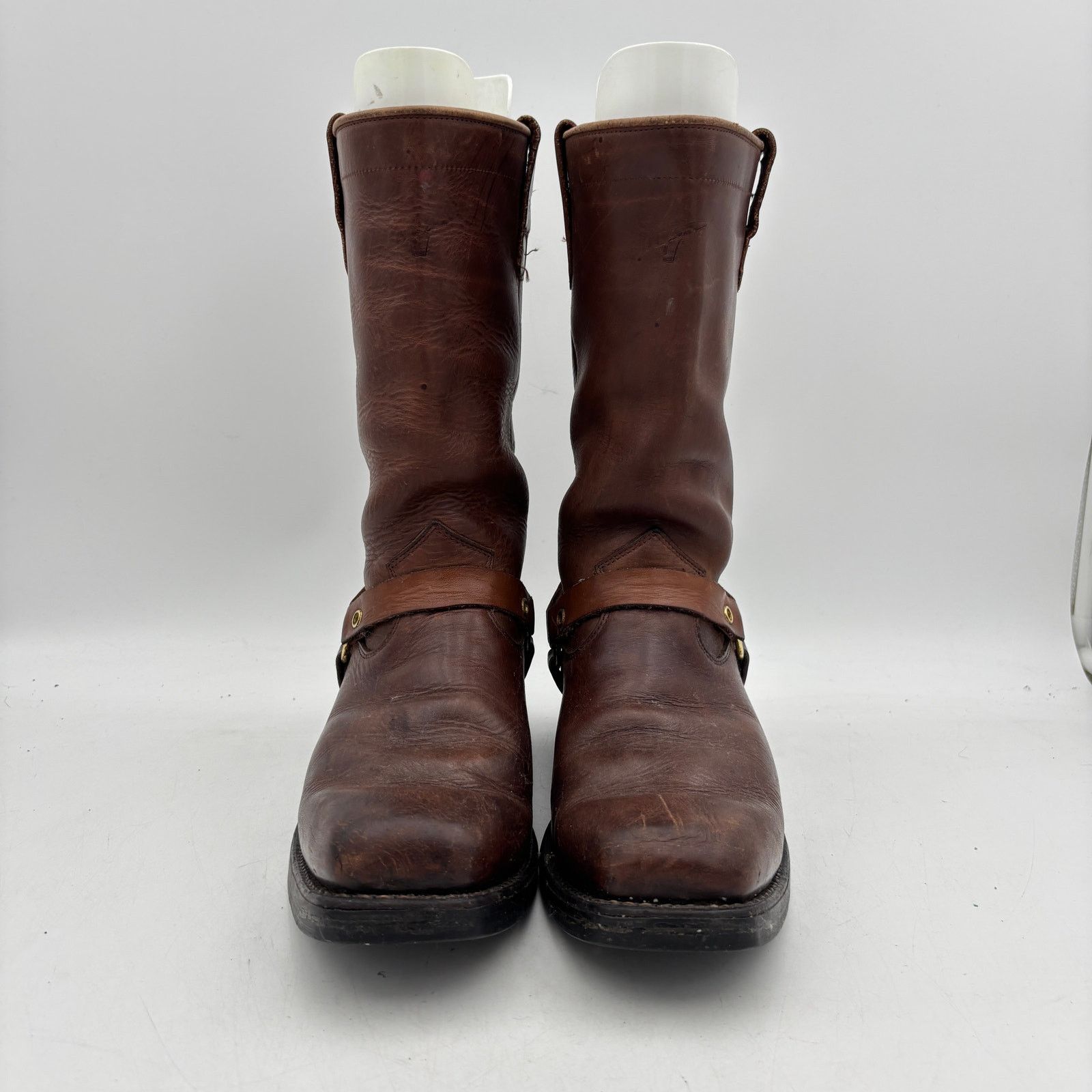 Dayton Boots VTG Dayton Brown Leather Harness Motorcycle Boots Men's 11E Size US 11 / EU 44 - 2 Thumbnail