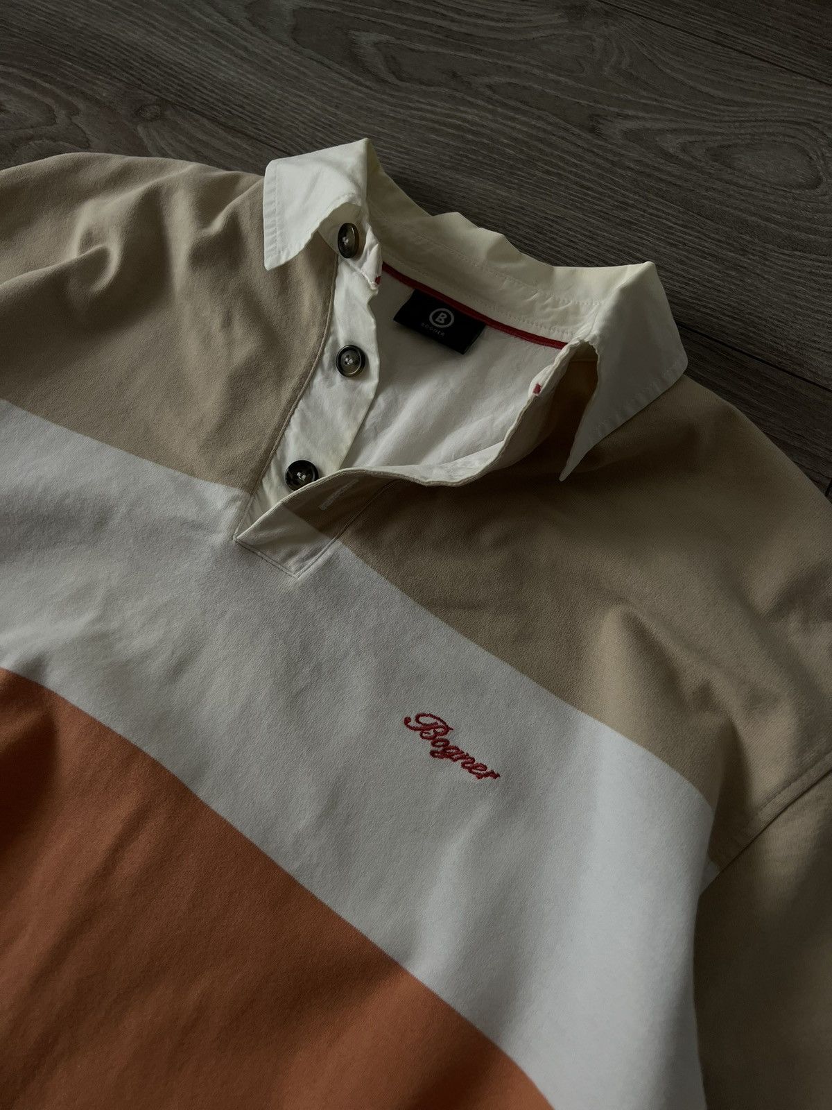 Bogner Vintage Bogner Embroidere Logo Polo Long Sleeve Tee Size US L / EU 52-54 / 3 - 15 Thumbnail