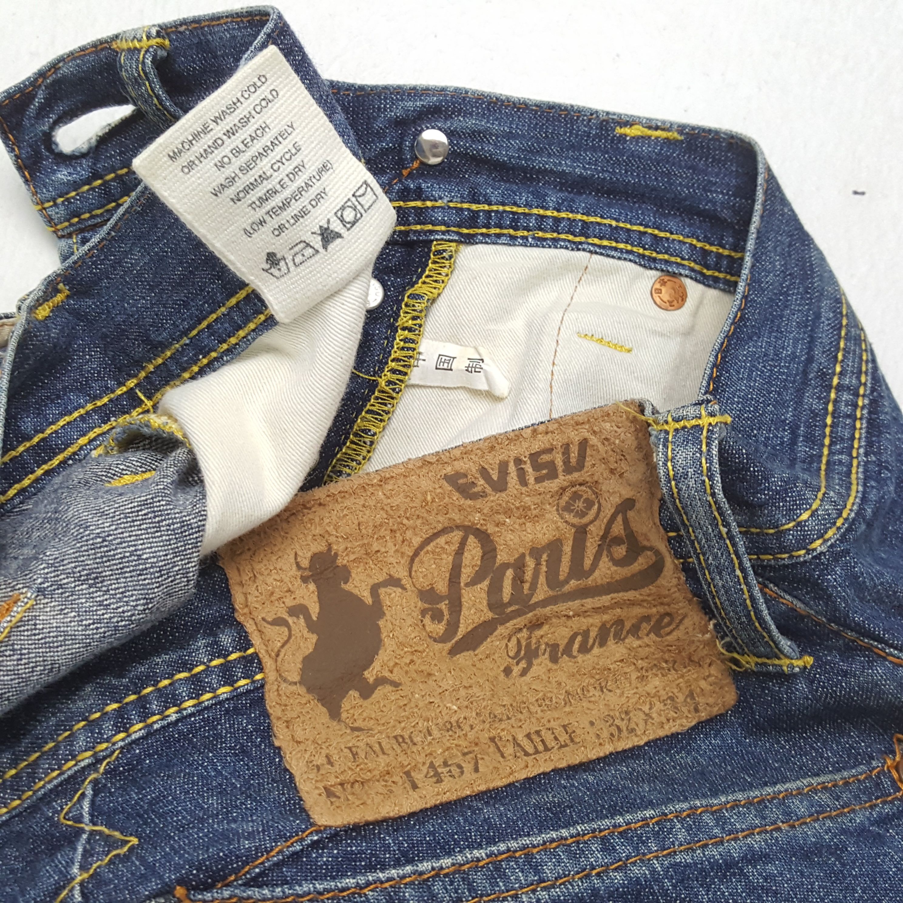 Evisu × Japanese Brand × Vintage Vintage EVISU Japanese Brand Daicock Custom Style Jeans Size US 30 / EU 46 - 14 Thumbnail