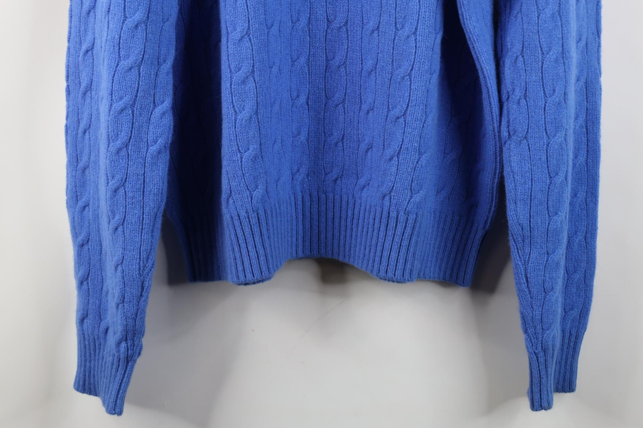 Polo Ralph Lauren Deadstock Vintage 90s Ralph Lauren Hair Cable Knit Sweater Size US L / EU 52-54 / 3 - 10 Thumbnail