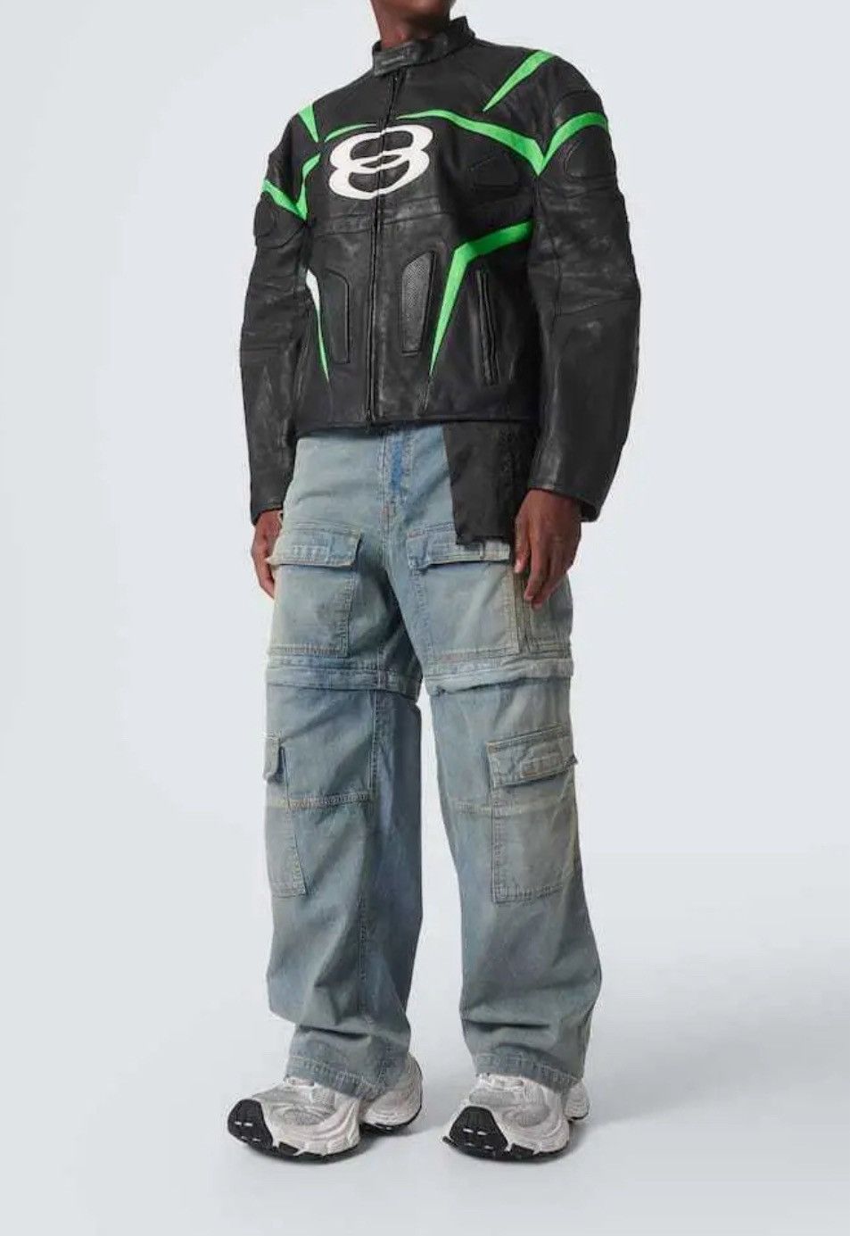 Balenciaga Japanese Denim Cargo Jeans in blue Size US 30 / EU 46 - 2 Thumbnail