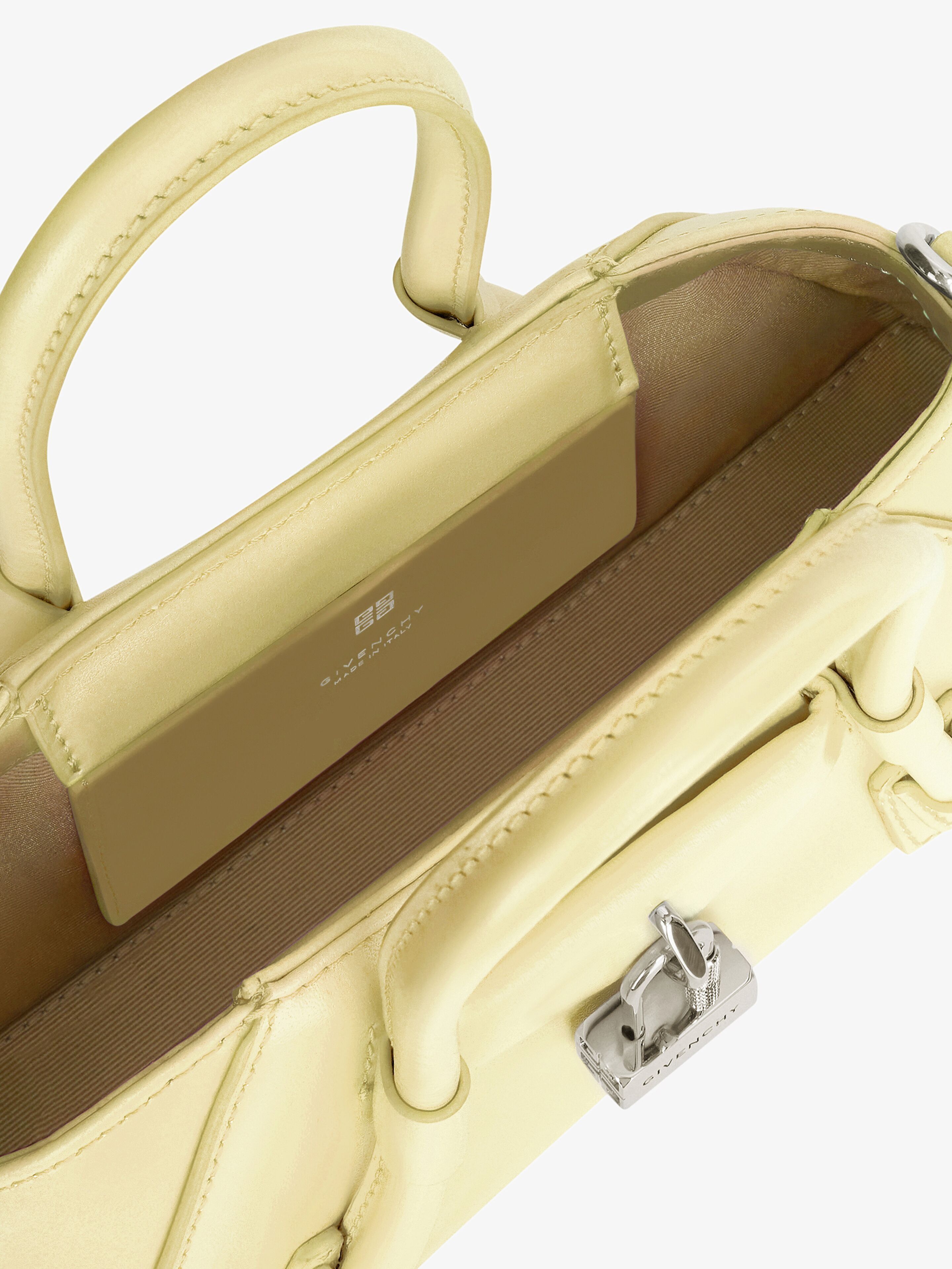 Givenchy o1srvl11e0225 Size: OS / Mini Antigona Bag in Light Yellow Size ONE SIZE - 7 Thumbnail