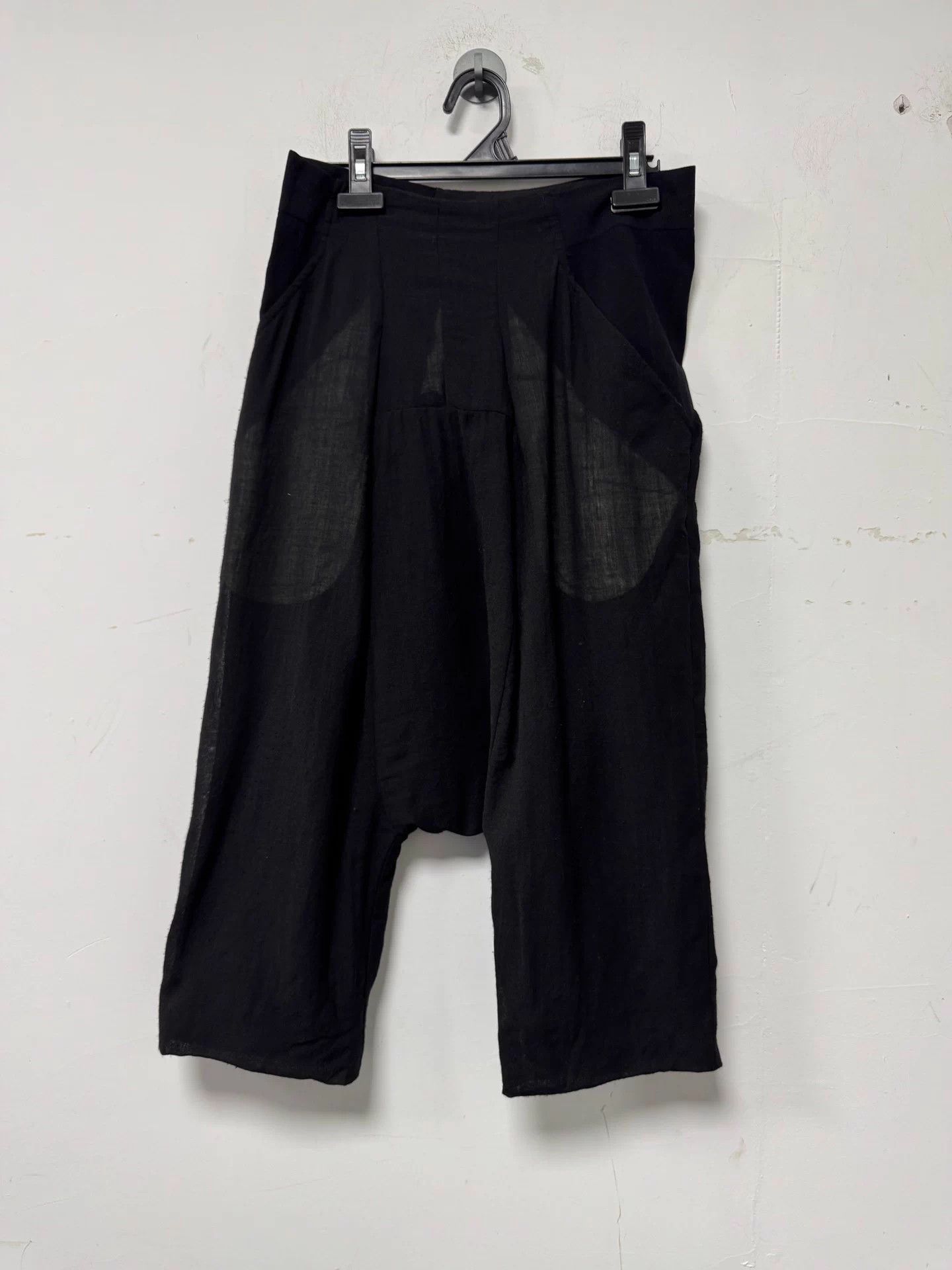 Comme des Garcons CDG Black Crotch Paneled Loose Fit M Pants Size US 32 / EU 48 - 1 Thumbnail