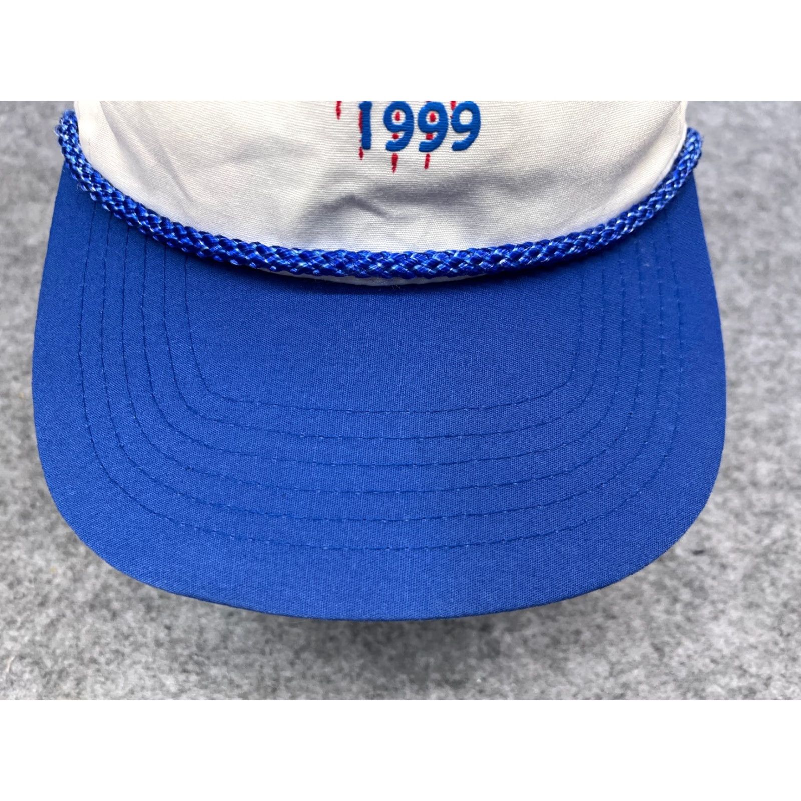 Vintage VINTAGE 18th Annual 4 Mile Fun Run 1999 Hat Cap Strap Back Adult OS Blue Cotton Nike Shirt Hoodie... Size ONE SIZE - 3 Thumbnail