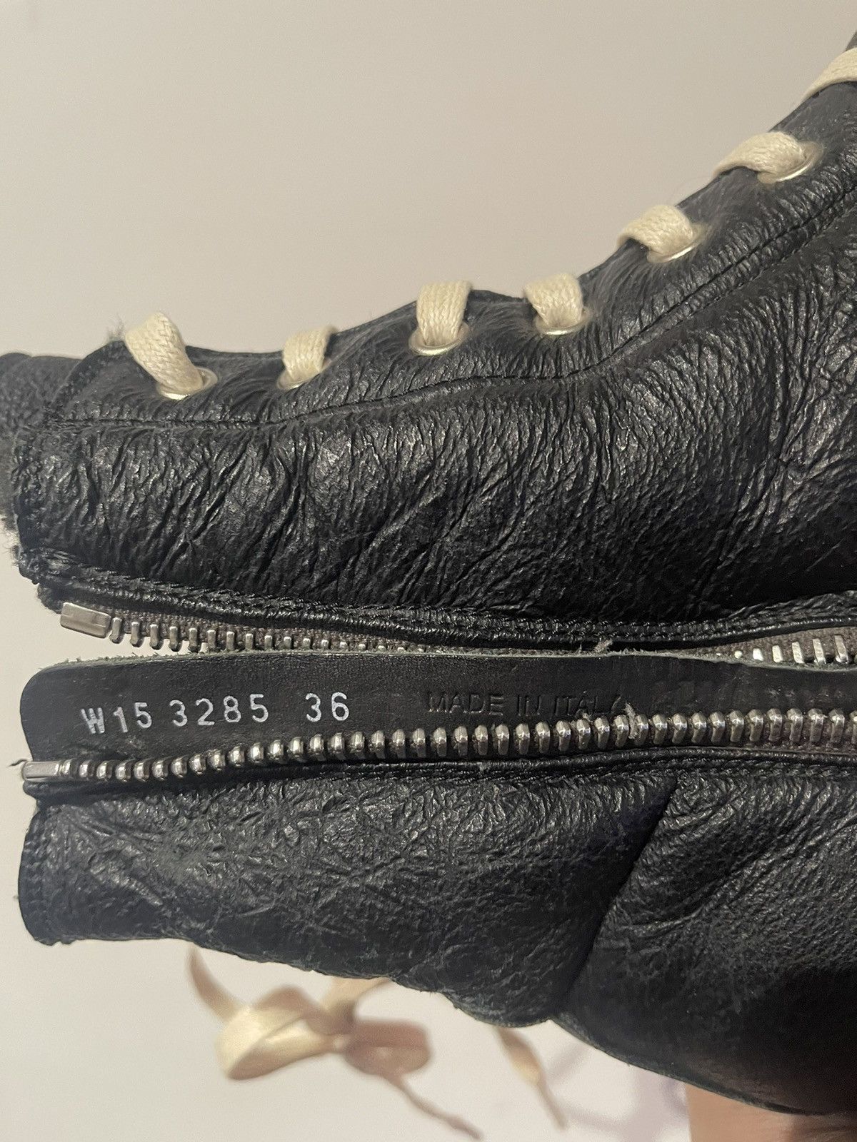 Rick Owens × Rick Owens Drkshdw Rick Owens Mainline 2015 Shearling Ramones High Size US 6 / IT 36 - 7 Thumbnail