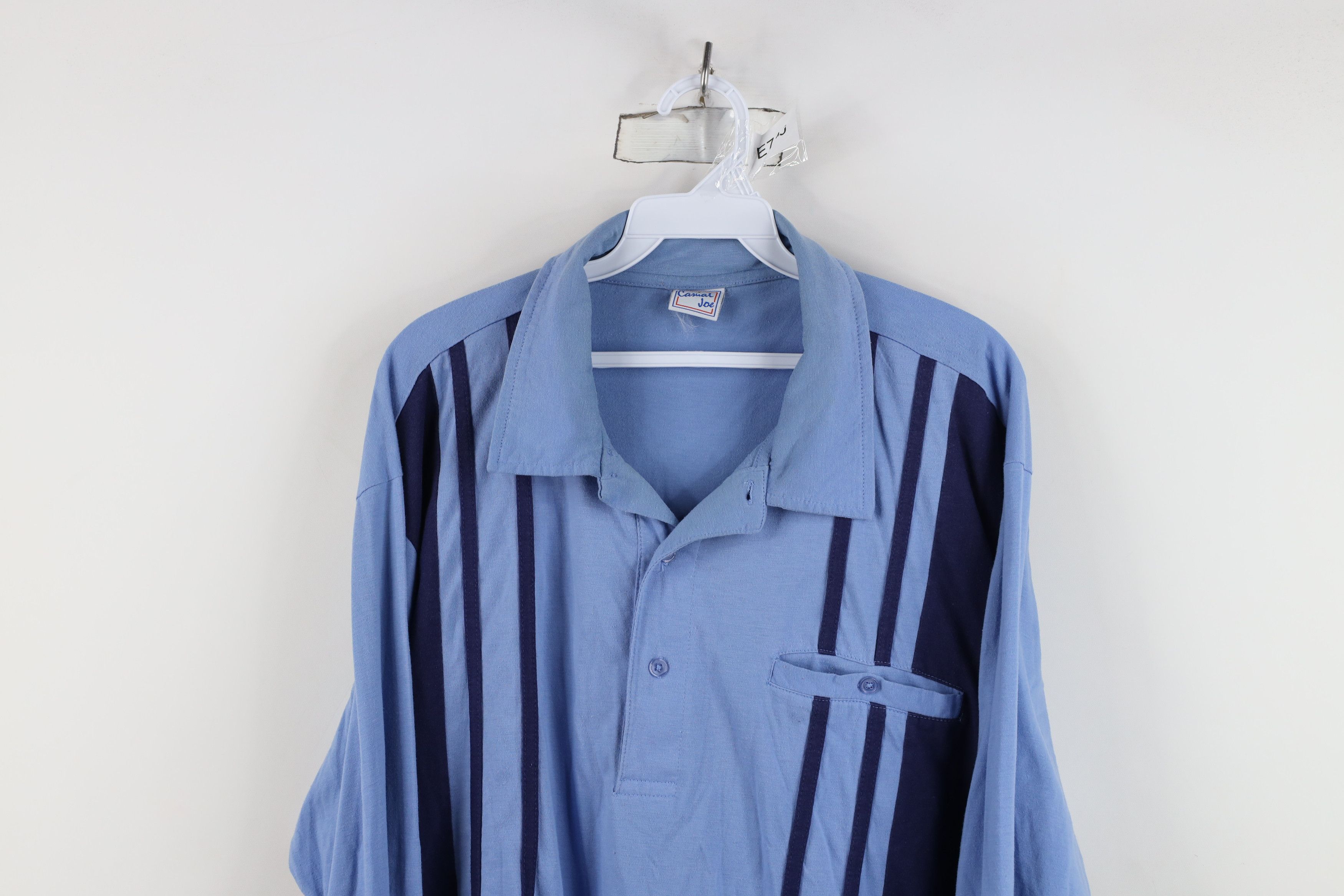 Vintage Vintage 90s Streetwear Panel Pullover Long Sleeve Polo Size US XL / EU 56 / 4 - 2 Thumbnail