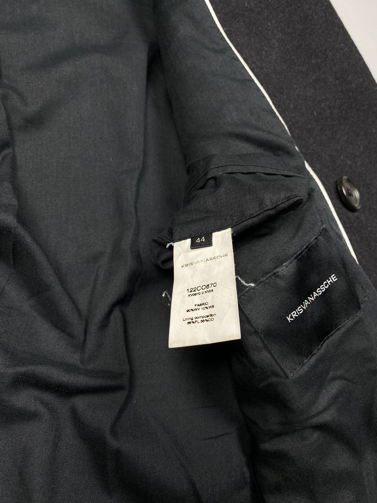 Berluti × Kris Van Assche Kris Van Assche FW12 Wool coat jacket size 44 made in italy Size US S / EU 44-46 / 1 - 4 Thumbnail