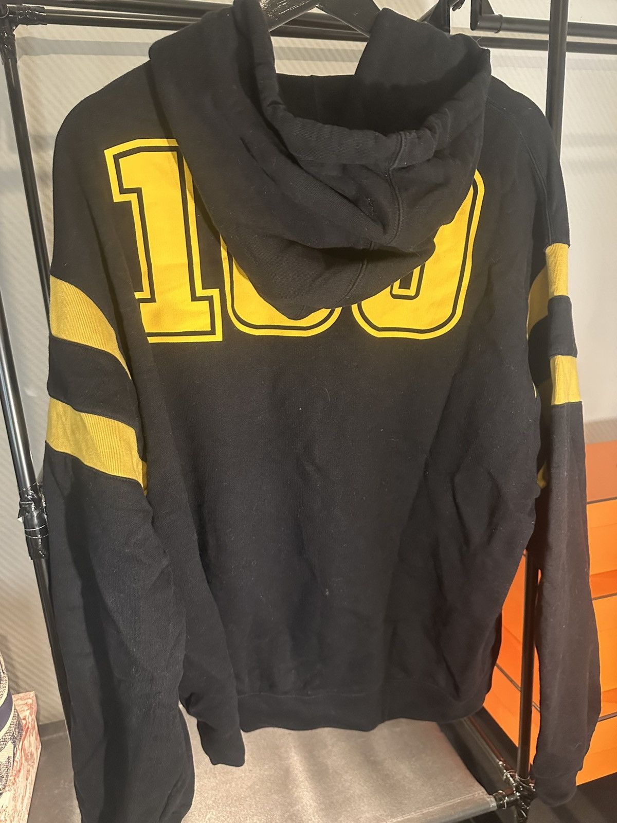 Gucci Gucci 100 “Music Is Mine” Varsity Hoodie Black/Yellow L Size US L / EU 52-54 / 3 - 2 Thumbnail