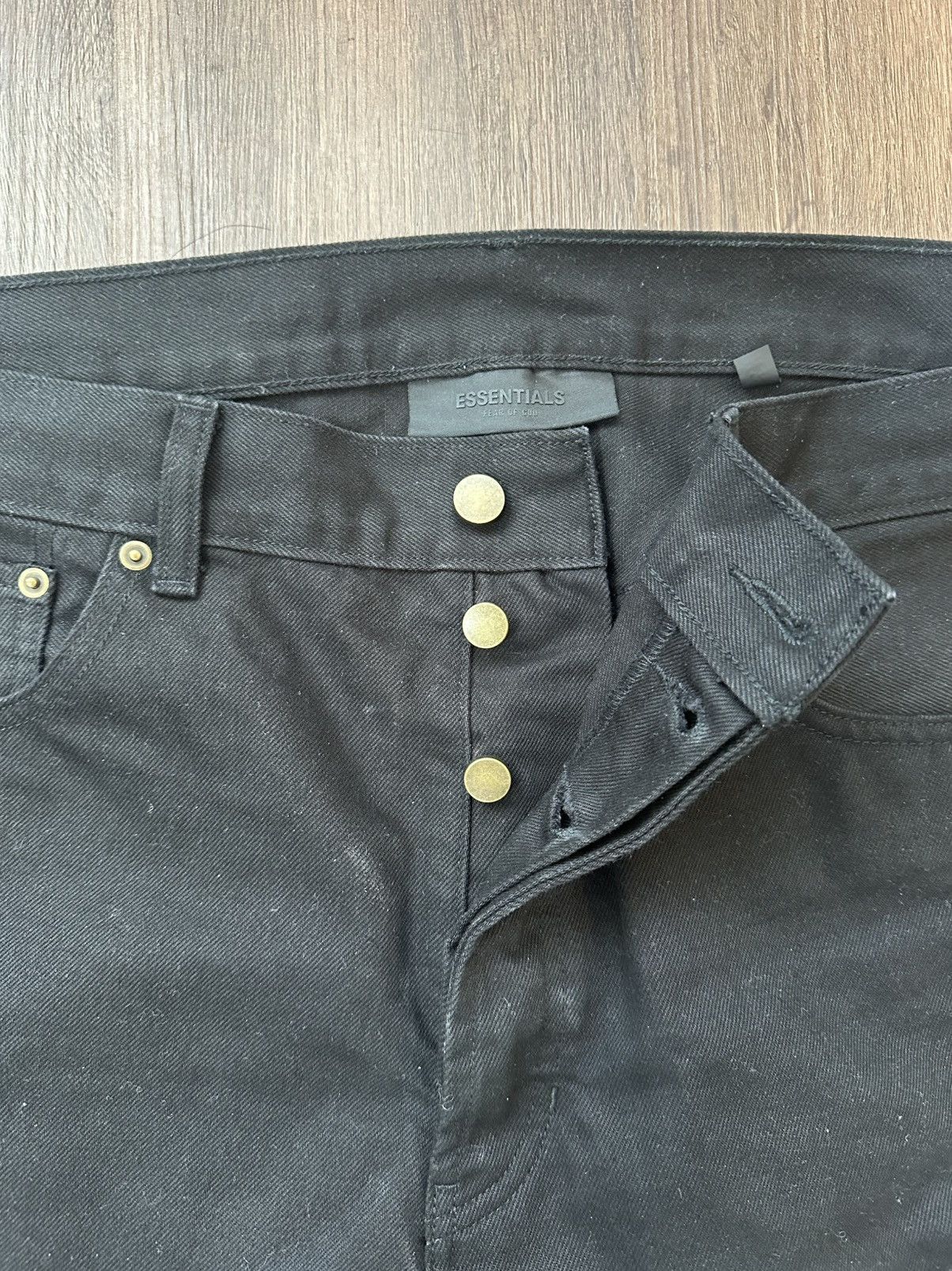 Fear of God Fear of God Essentials Black Denim Jeans Size US 34 / EU 50 - 3 Thumbnail