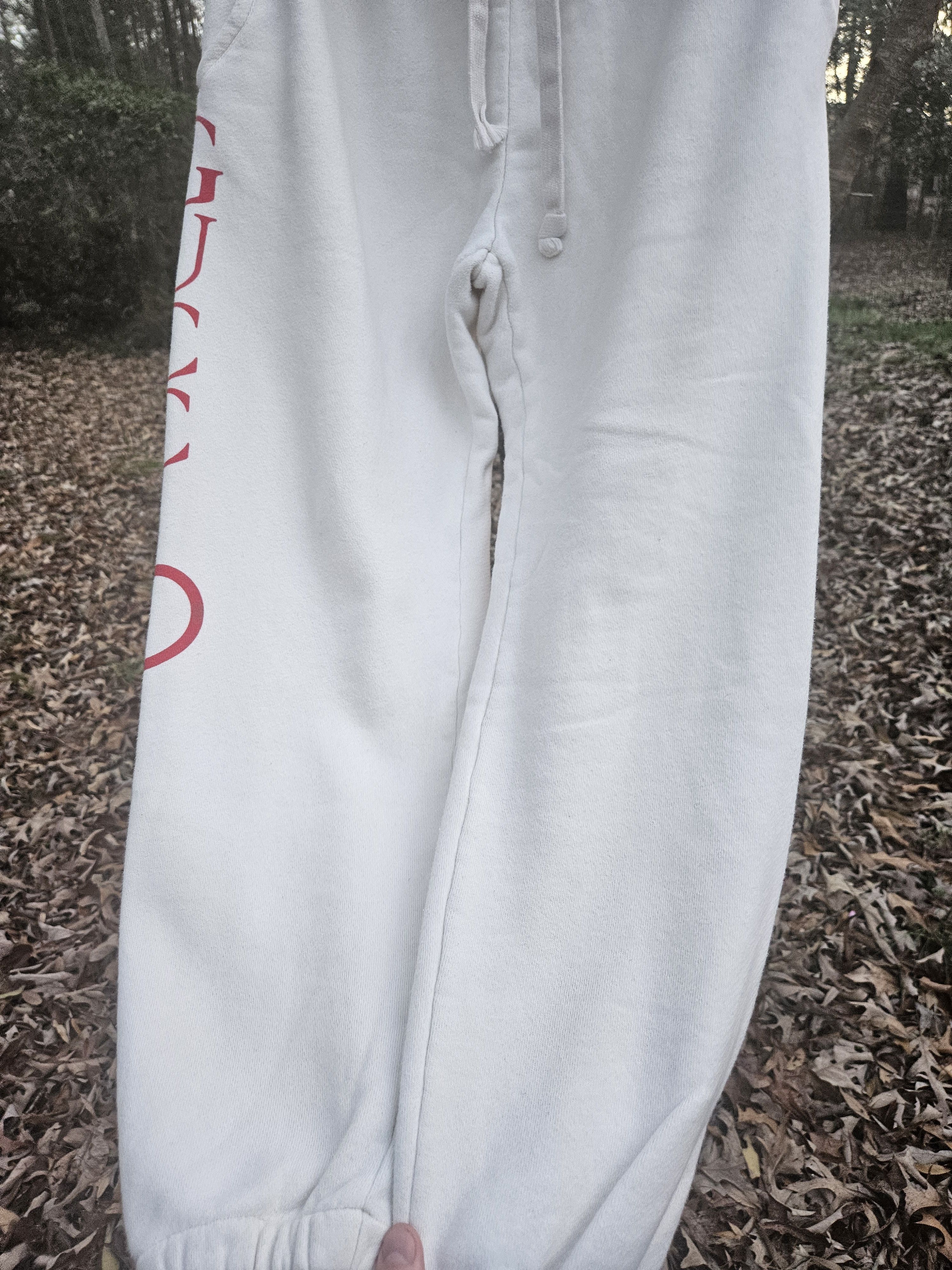 Gucci Gucci White Red Side Logo Joggers Size US 34 / EU 50 - 3 Thumbnail