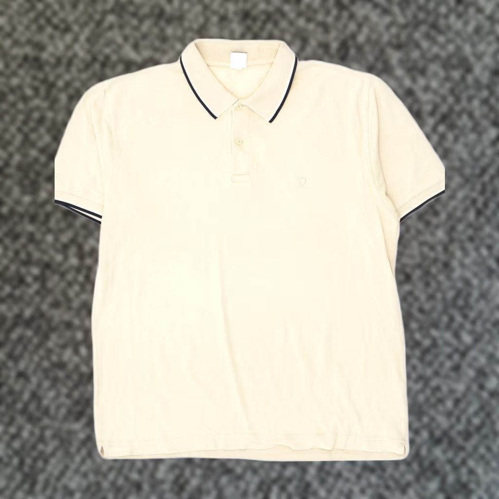 Vintage VINTAGE Mens Polo Shirt Beige 2XL Cotton AM15 Size US XXL / EU 58 / 5 - 1 Thumbnail