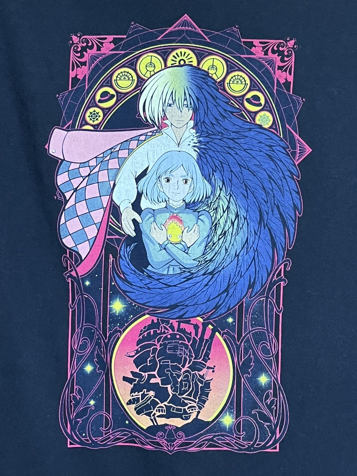 Anime Vintage 2004 HOWL’S MOVING CASTLE studio ghibli anime tees Size US M / EU 48-50 / 2 - 3 Thumbnail