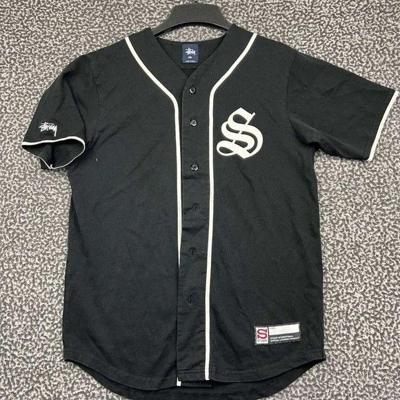 Stussy STUSSY TEAM 80 JERSEY BLACK | Grailed