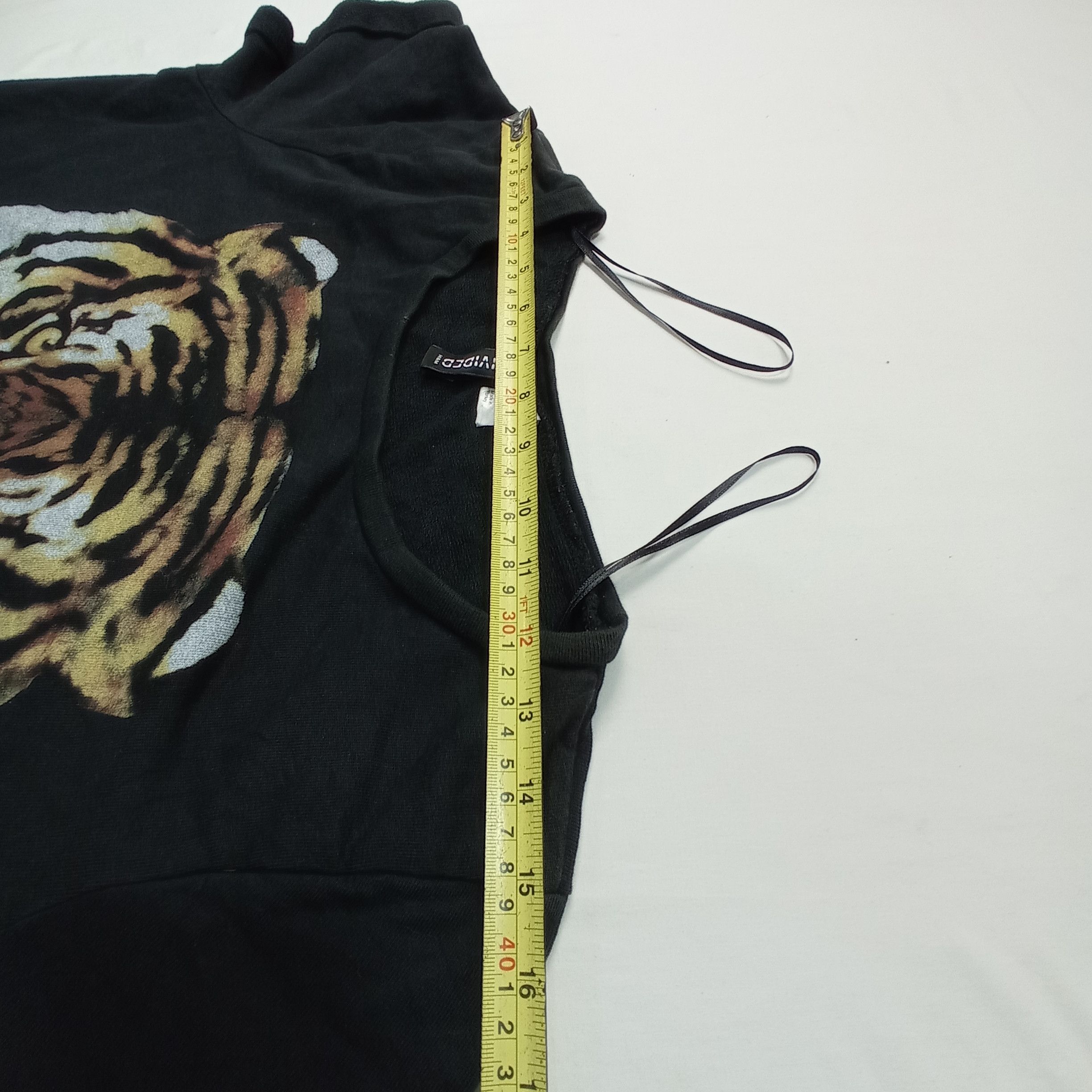 Divided Divided X H&M Tiger Logo Crop Top Shirt Size L / US 10 / IT 46 - 11 Thumbnail