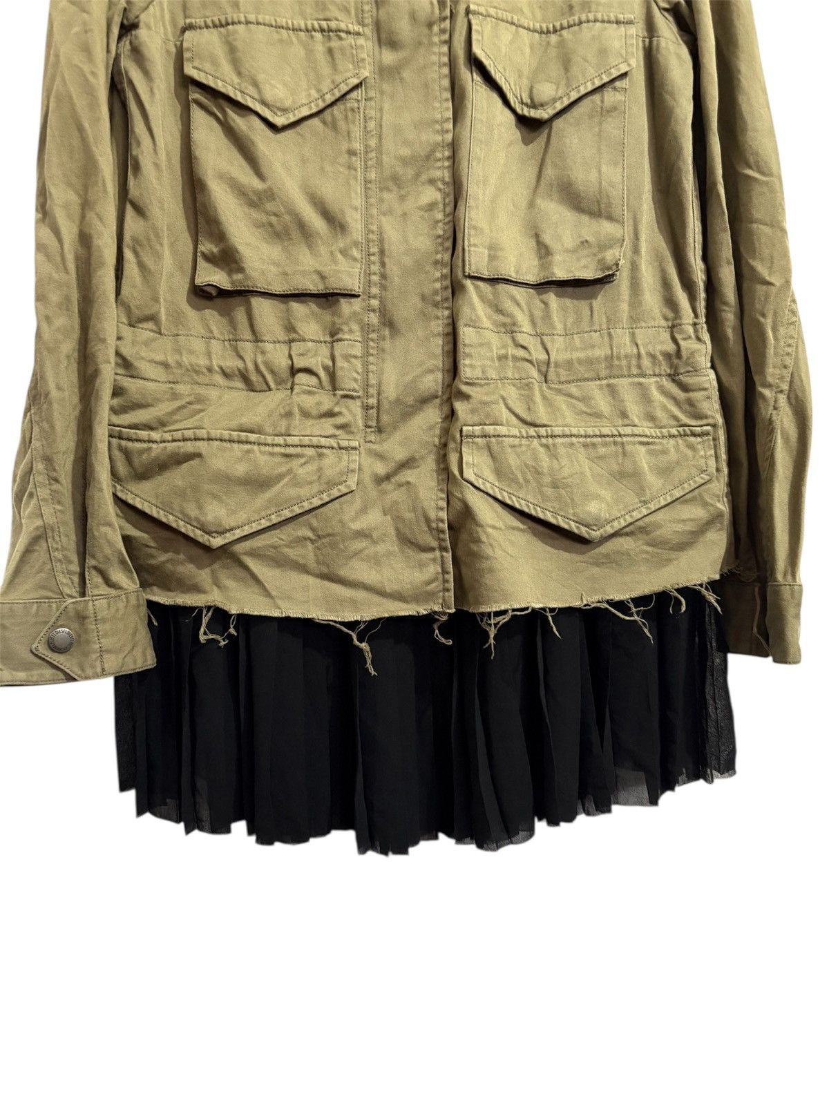 Diesel Black Gold Diesel Army Utility raw hem Removeble Peplum Jacket Size XS / US 0-2 / IT 36-38 - 3 Thumbnail