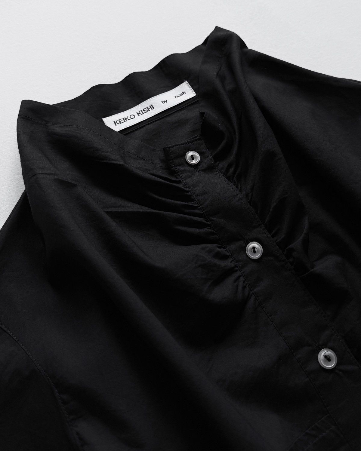 Japanese Brand KEIKO KISHI BLACK BUTTON SHIRT Size M / US 6-8 / IT 42-44 - 10 Thumbnail