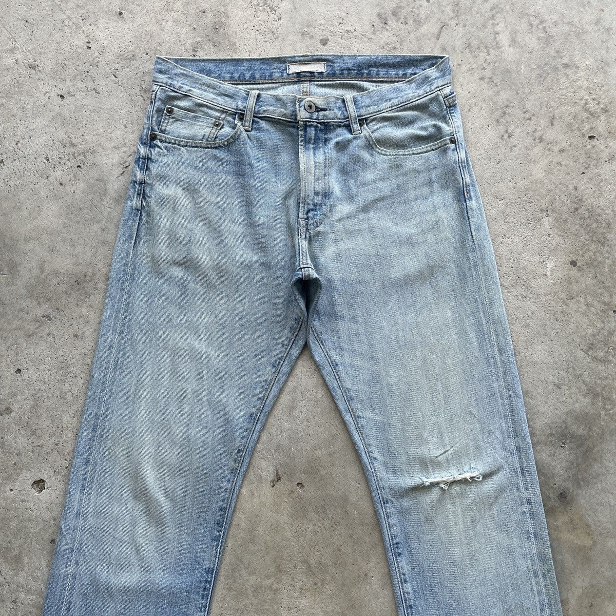Japanese Brand W33 Vintage Japanese Denim Faded Distressed Jeans Pants Size US 33 - 3 Thumbnail