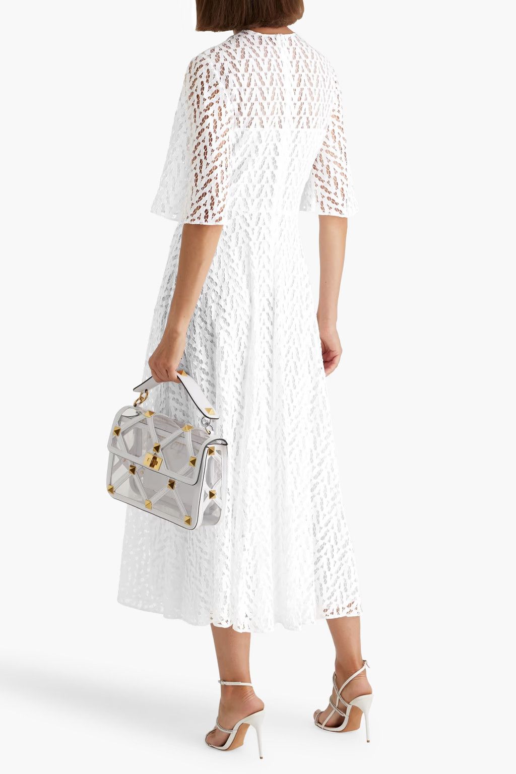 Valentino o1y0226 Maxi Dress in White Size XL / US 12-14 / IT 48-50 - 3 Thumbnail