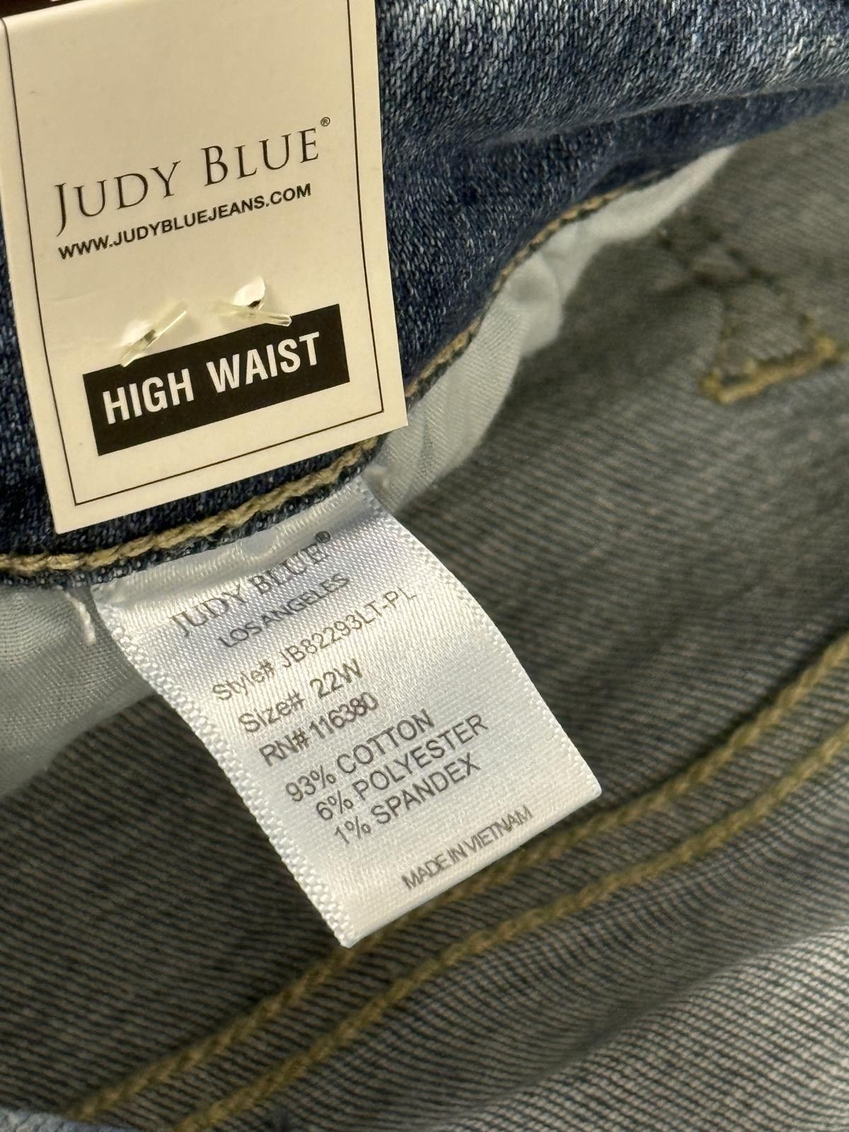 Other Judy Blue Jeans Mason Hi-Rise Skinny Destroyed NWT Size 22W Size 42" / US 20 - 4 Thumbnail