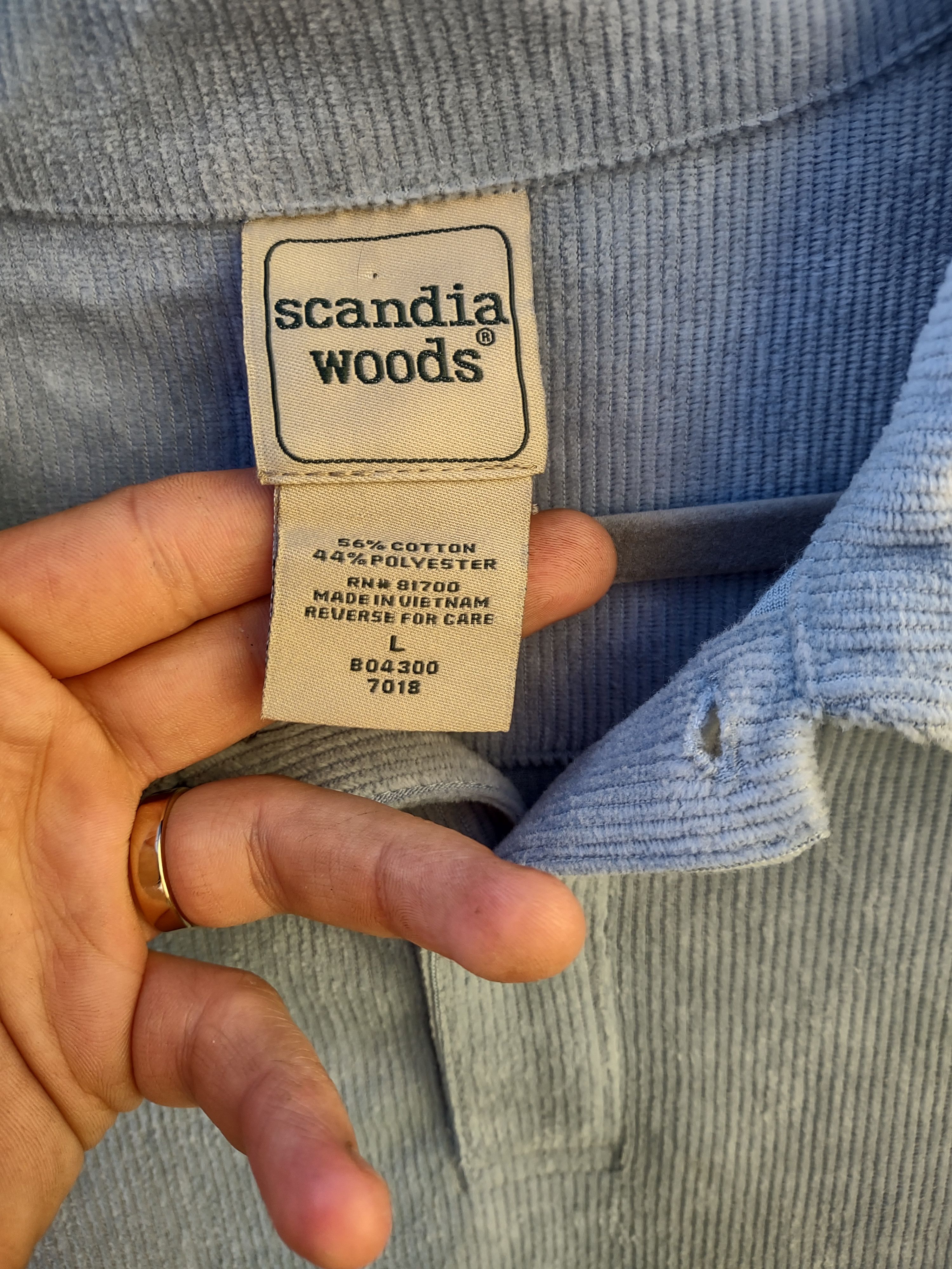 Vintage Vintage Corduroy Long-Sleeve Polo Size US L / EU 52-54 / 3 - 3 Thumbnail