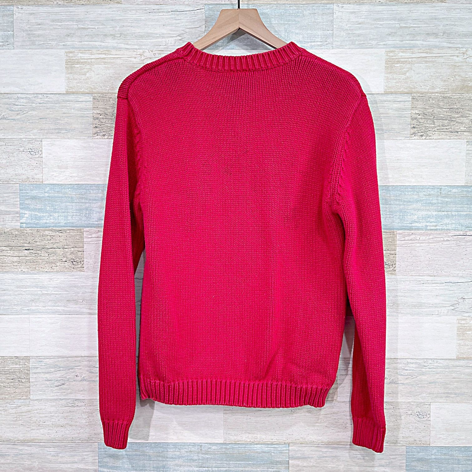 Polo Ralph Lauren × Vintage POLO Ralph Lauren Sport Logo Chunky Knit Sweater Medium Size US M / EU 48-50 / 2 - 3 Thumbnail
