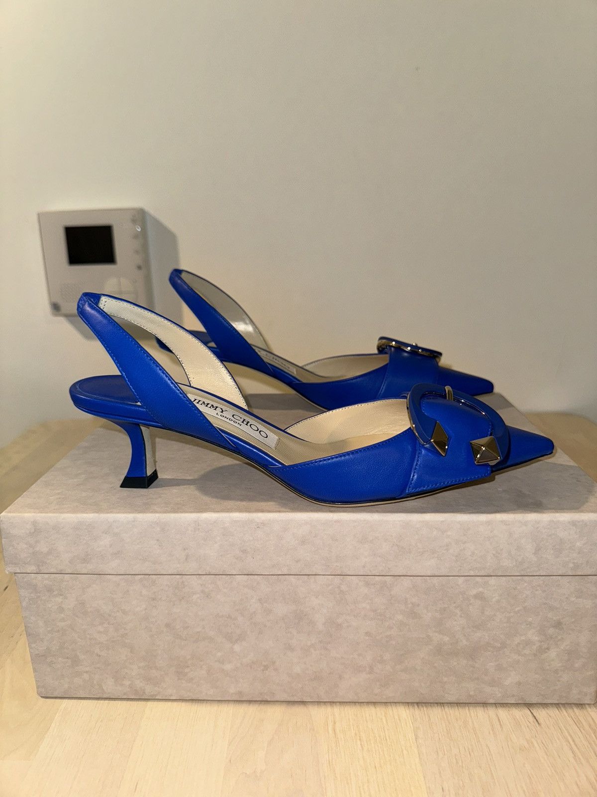 Jimmy Choo Jimmy Choo Heels Blue Size US 6 / IT 36 - 4 Thumbnail
