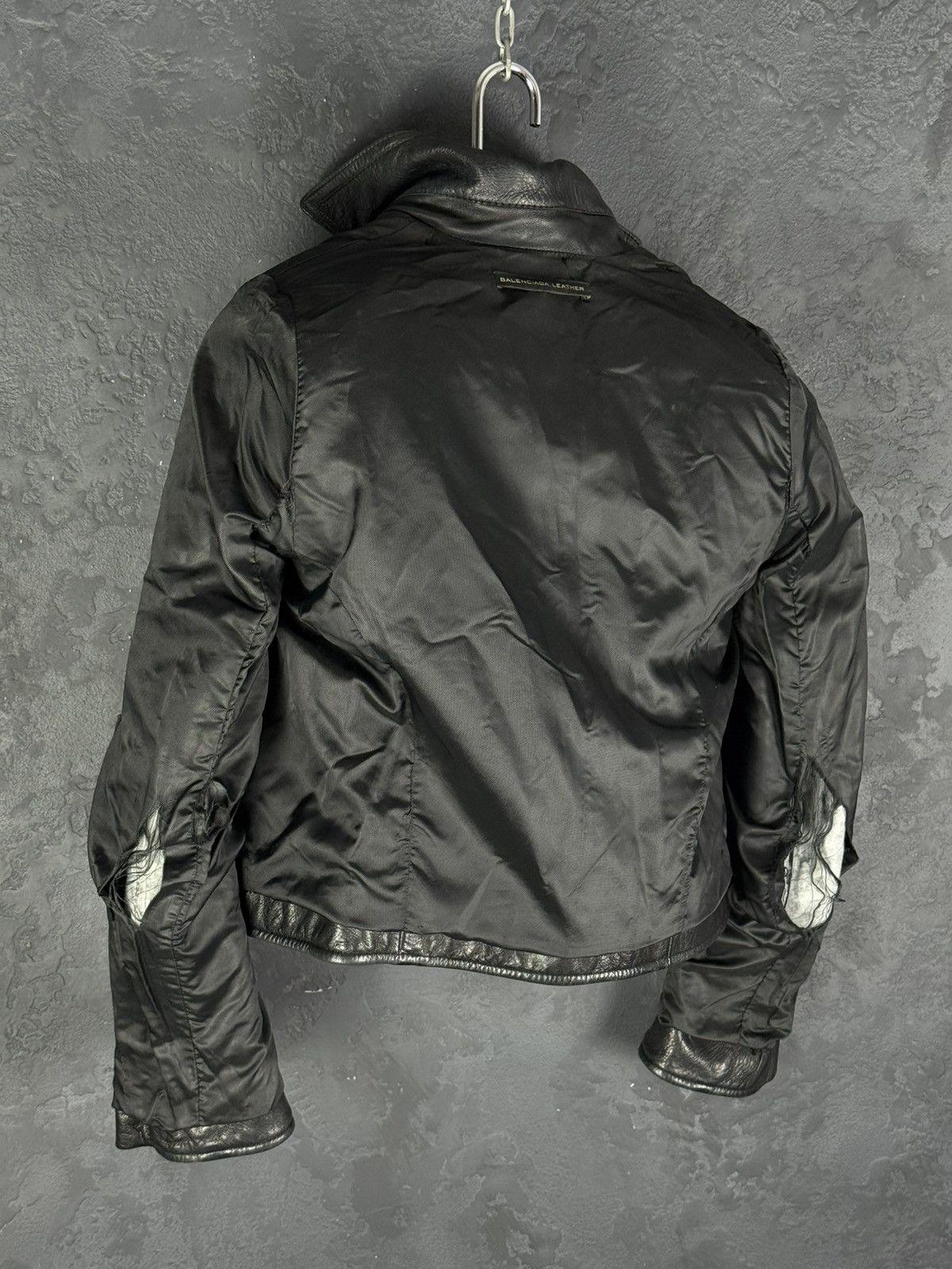 Balenciaga Balenciaga Vintage Women’s Biker Leather Jacket Size S / US 4 / IT 40 - 24 Thumbnail