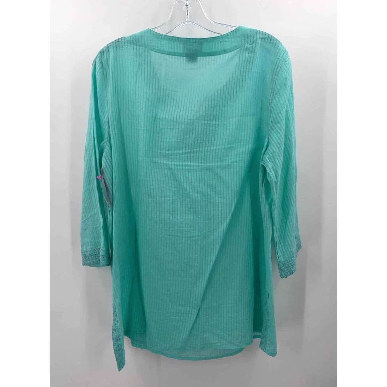 Vintage Pre-Owned Sigrid Olsen Blue Size Medium Tunic Blouse Size M / US 6-8 / IT 42-44 - 3 Thumbnail