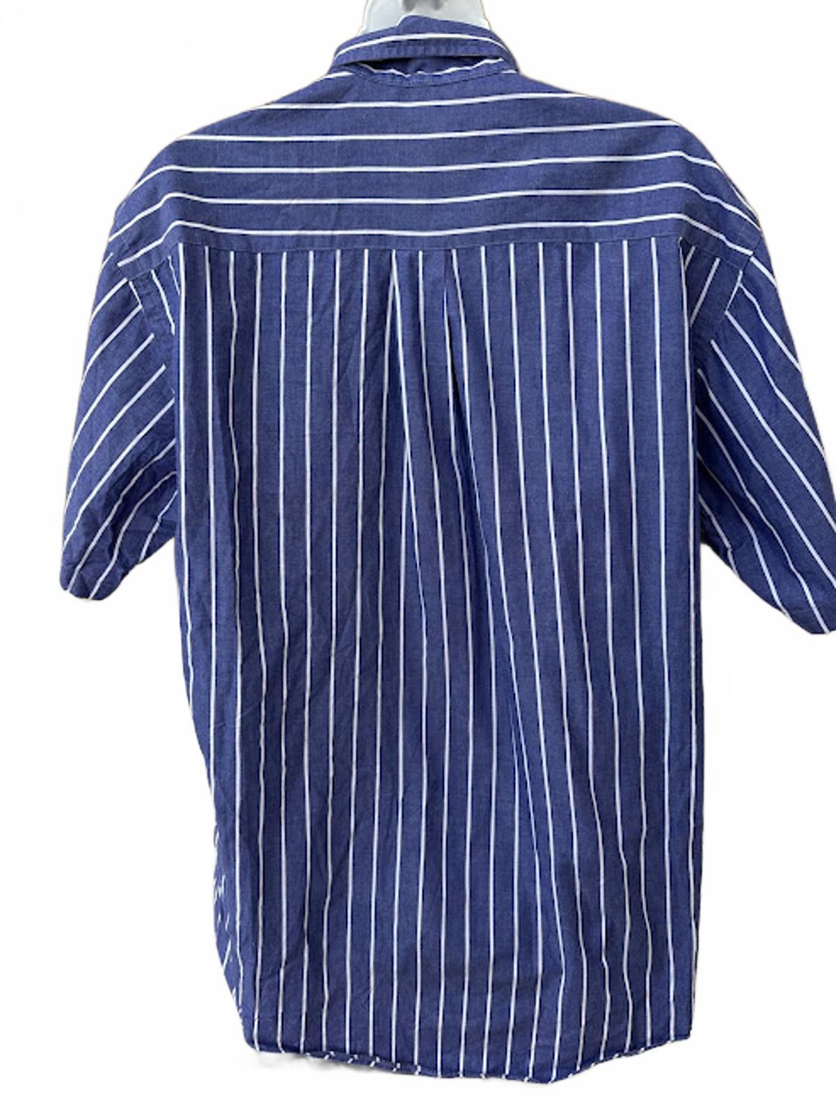 Brooks Brothers Brooks Brothers Blue Stripe Oxford Shirt M USA Size 38R - 2 Thumbnail