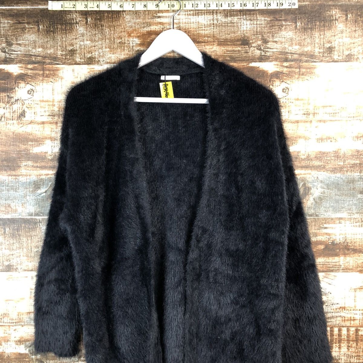 GU GU japan Black Mohair long Cardigan Knitwear #A2196 Size S / US 4 / IT 40 - 2 Thumbnail