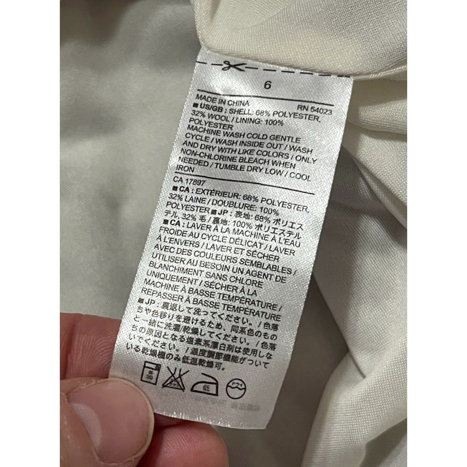 Banana Republic Banana Republic Skirt, Women's Size 6, A-line, Back Zip, White Gray, Lined, Short, Casual, Regular, Fall Spring Summer, Womens, Skirt Size 28" / US 6 / IT 42 - 7 Thumbnail
