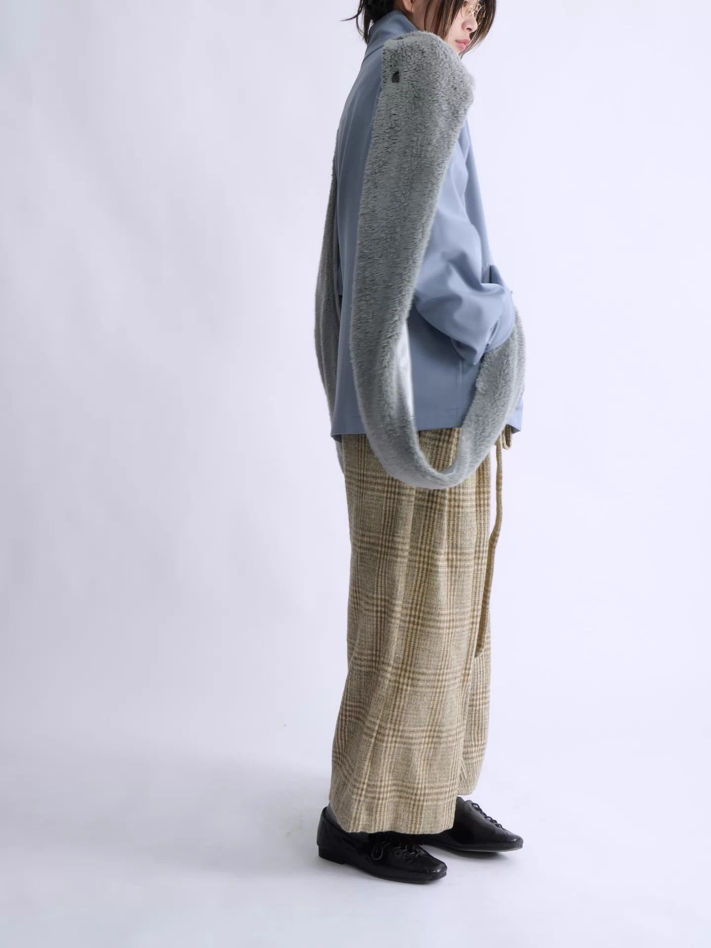 Kiko Kostadinov KIKO KOSTADINOV Men’s Asymmetric Slate Blue Panelled Coat Size US S / EU 44-46 / 1 - 4 Thumbnail