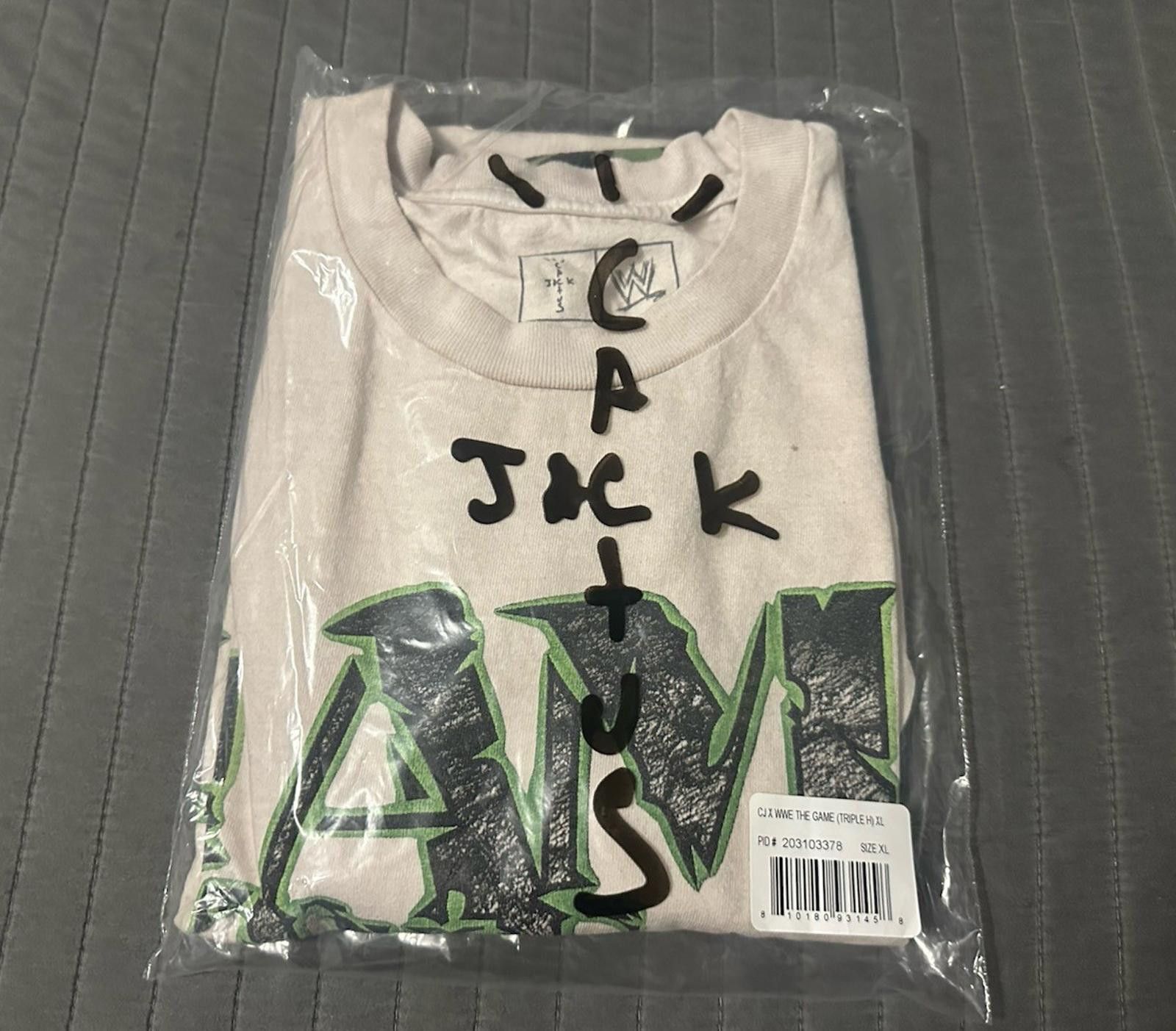 Travis Scott Travis Scott Triple H WWE WrestleMania Cactus Jack TShirt XL Size US XL / EU 56 / 4 - 3 Thumbnail