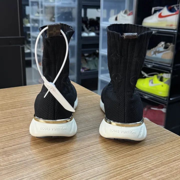 Louis Vuitton Louis Vuitton Black Knit Ankle Booties -2508 Size US 7.5 / EU 40-41 - 3 Thumbnail