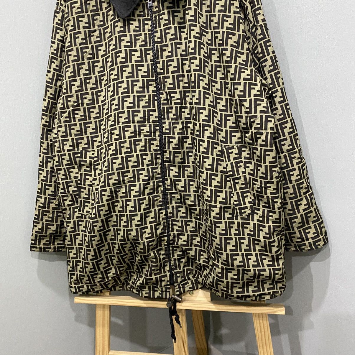 Fendi Vintage Fendi Zucca Monogram Reversible Coach Jacket Size US L / EU 52-54 / 3 - 6 Thumbnail