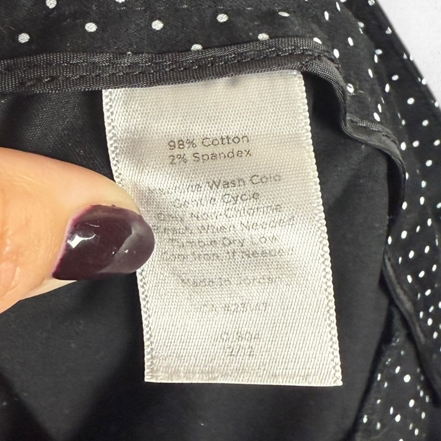 Other Talbots Pants Signature Women's 6P Polka Dot Chino Ankle Size 26" / US 2 / IT 38 - 5 Thumbnail